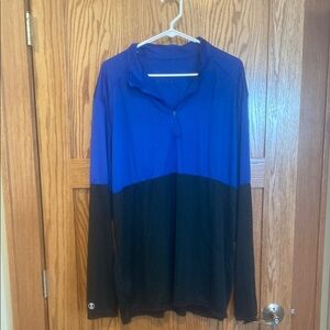 Holloway Men’s Quarter Zip Blue and Black Long Sleeve Top  NWOT XXL